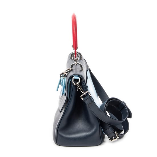 Small Tricolor Be Dior Flap Shoulder Bag - Image 3