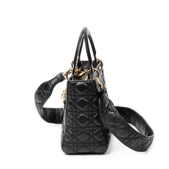 Medium Lady Dior Zip Shoulder Bag - Image 3