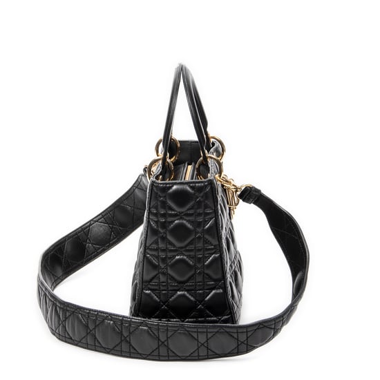 Medium Lady Dior Zip Shoulder Bag - Image 4