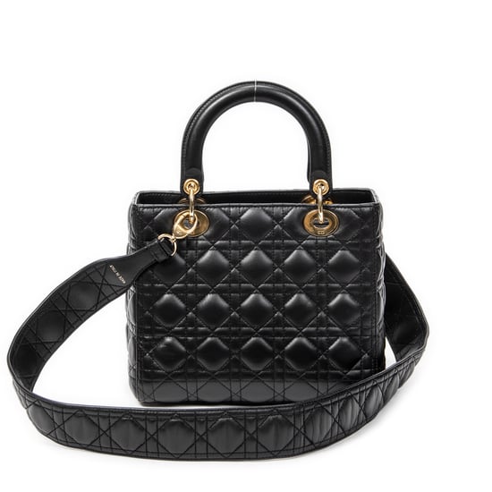 Medium Lady Dior Zip Shoulder Bag - Image 5