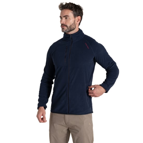 Craghoppers Heren Bromsgrove Nosilife Full Zip Golf Fleece Jacket (Blauwe Marine) - Image 2