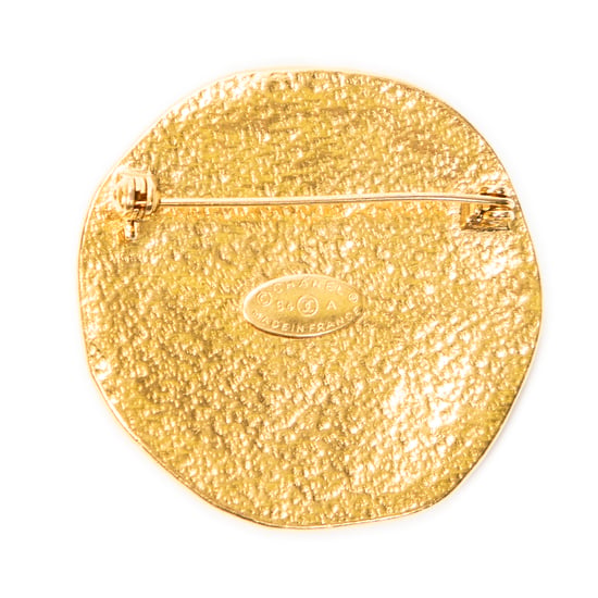 CC Round Sun Brooch Pin Brooch - Image 3
