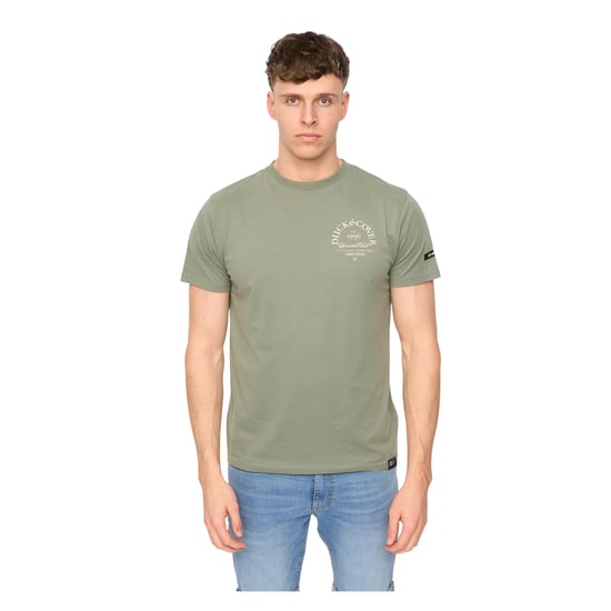 Duck and Cover Heren Sudbury T-Shirt (Olijf) - Image 1
