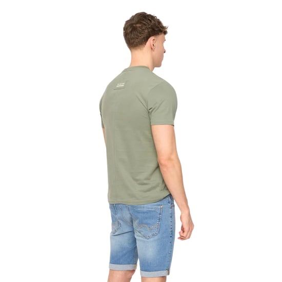 Duck and Cover Heren Walpole T-Shirt (Olijf) - Image 2