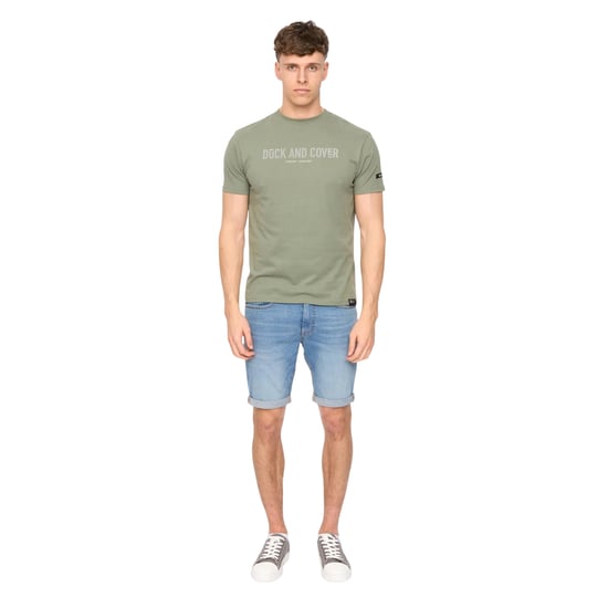 Duck and Cover Heren Walpole T-Shirt (Olijf) - Image 4