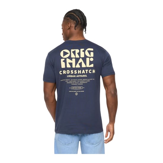 Crosshatch Mannen Wellmoores T-Shirt (Marineblauw) - Image 2