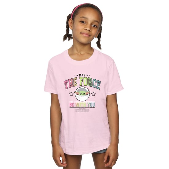 Star Wars Meisjes The Mandalorian The Force Collegiate T-shirt van katoen (Baby Roze) - Image 3