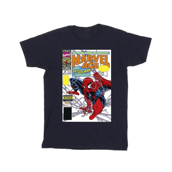 Marvel Heren Spider-Man Marvel Age Comic Cover T-Shirt (Marineblauw) - Image 1