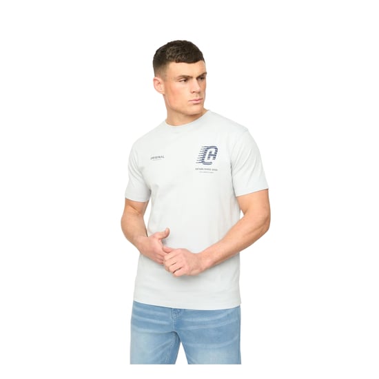 Crosshatch Heren Morville Katoenen T-Shirt (Lichtblauw) - Image 1