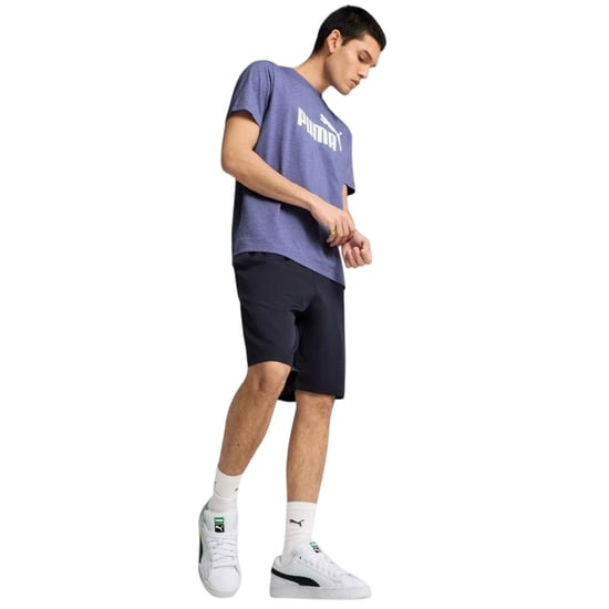 Puma Heren ESS No.1 Logo Heather T-Shirt (Violet) - Image 4