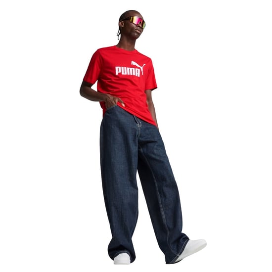 Puma Herr ESS No.1 Logotyp T-shirt (Röd) - Image 5