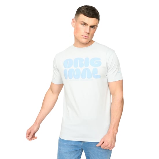Crosshatch Heren Transflate T-Shirt (Lichtblauw) - Image 1