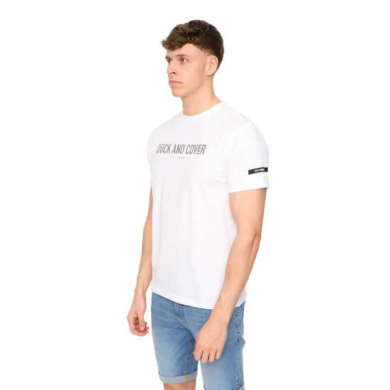 Duck and Cover Heren Walpole T-Shirt (Wit) - Image 3