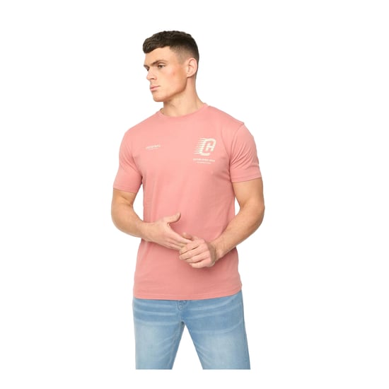 Crosshatch Heren Morville Katoenen T-Shirt (Roze) - Image 1