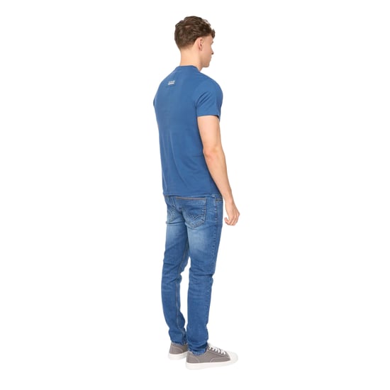 Duck and Cover Heren Stoneham Geborsteld Katoenen T-Shirt (Blauw) - Image 5