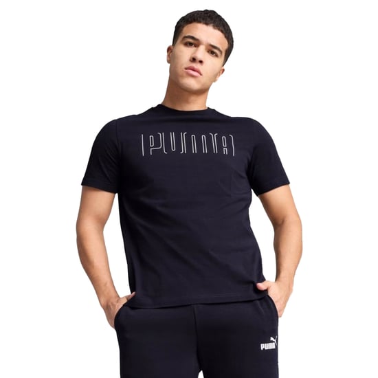 Puma Herr Grafik Sport T-shirt (Marinblå) - Image 3