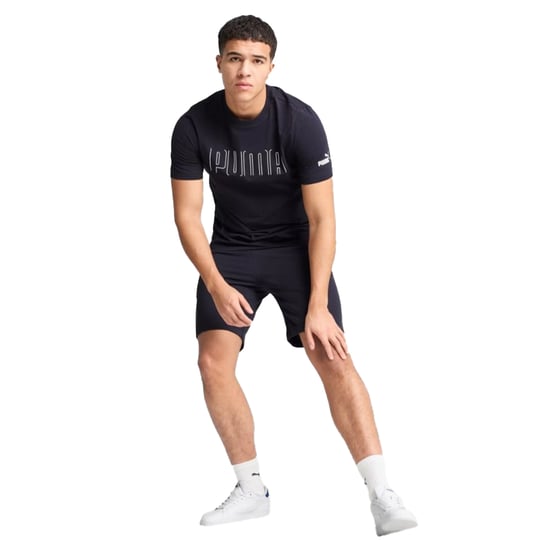Puma Herr Grafik Sport T-shirt (Marinblå) - Image 4