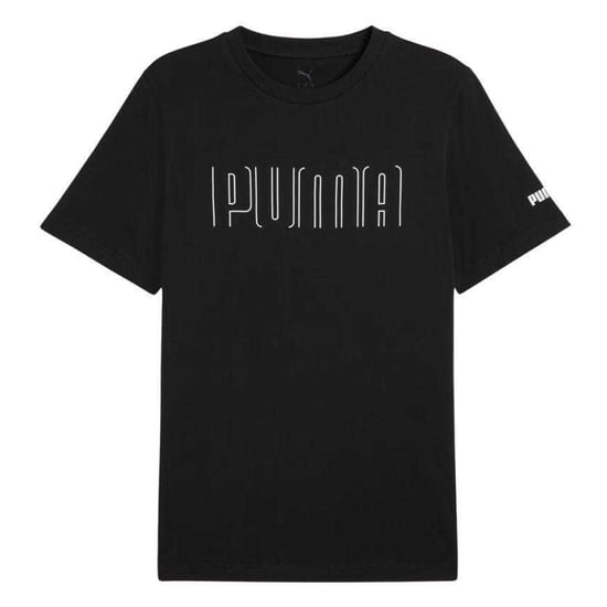 Puma Herr Grafisk Sport T-Shirt (Svart) - Image 1