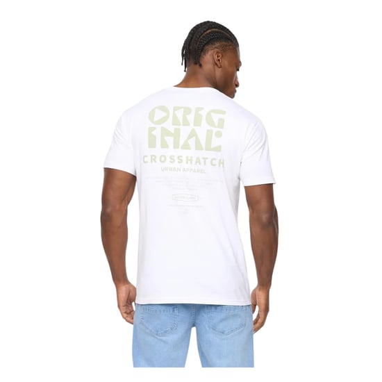 Crosshatch Heren Wellmoores T-Shirt (Wit) - Image 2