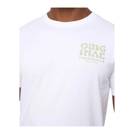 Crosshatch Heren Wellmoores T-Shirt (Wit) - Image 3