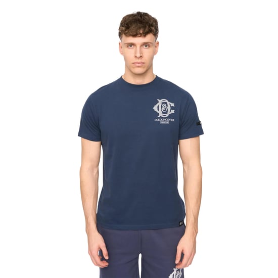 Duck and Cover Heren Randolph Logo Casual T-shirt (Marine) - Image 1