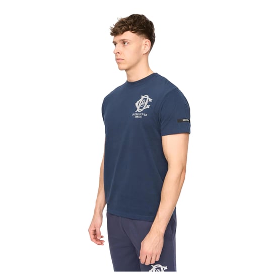Duck and Cover Heren Randolph Logo Casual T-shirt (Marine) - Image 3