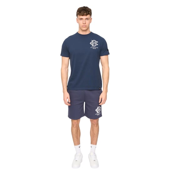 Duck and Cover Heren Randolph Logo Casual T-shirt (Marine) - Image 4