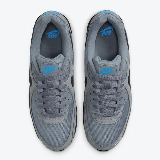 Nike Air Max 90 Men’s Trainers Grey/Blue - Image 4