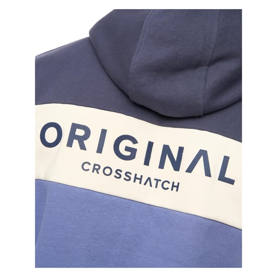 Crosshatch Mens Castlebay Hoodie (Blue) - Image 3