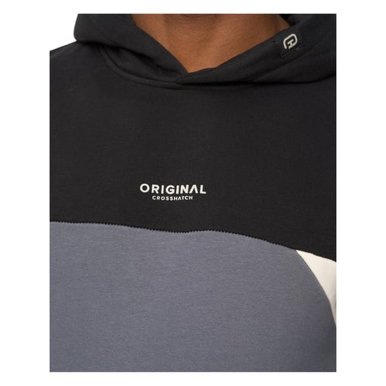 Crosshatch Mens Castlebay Hoodie (Slate) - Image 3
