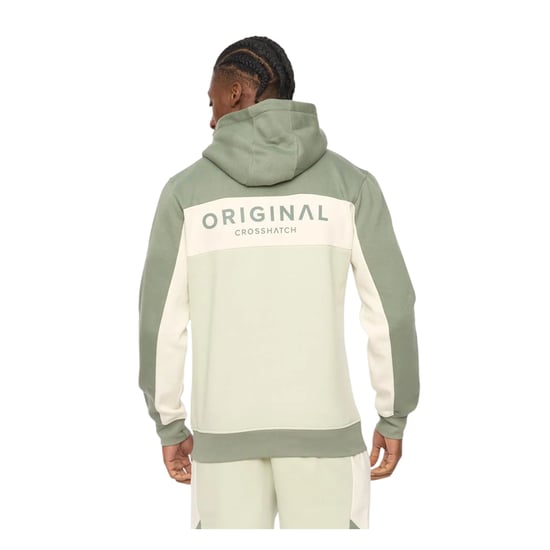 Crosshatch Mens Castlebay Hoodie (Light Olive) - Image 2