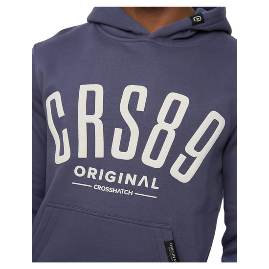 Crosshatch Herr Hallfell Hoodie (Marinblå) - Image 3