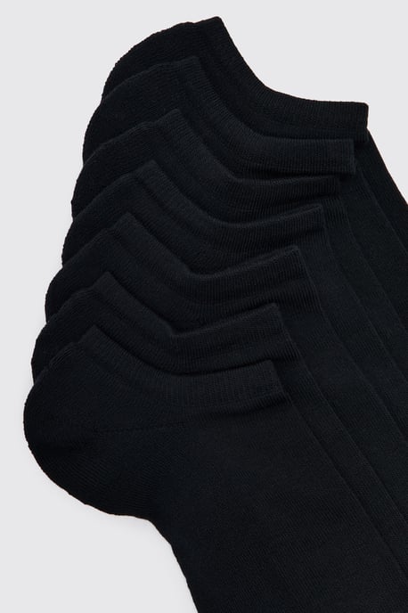 7 PK Plain Sport Half Terry Trainer Socks - Image 2