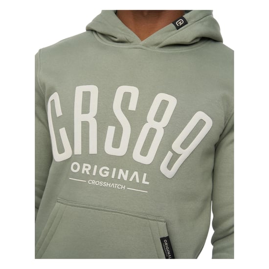 Crosshatch Herr Hallfell Hoodie (Oliv) - Image 3