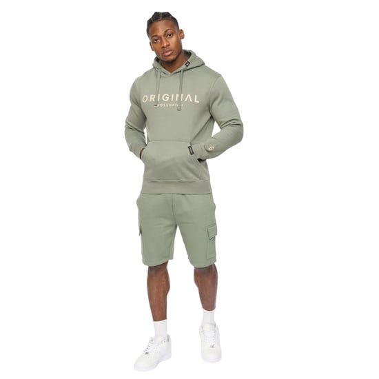 Crosshatch Heren Bardon Hoodie (Olijf) - Image 3
