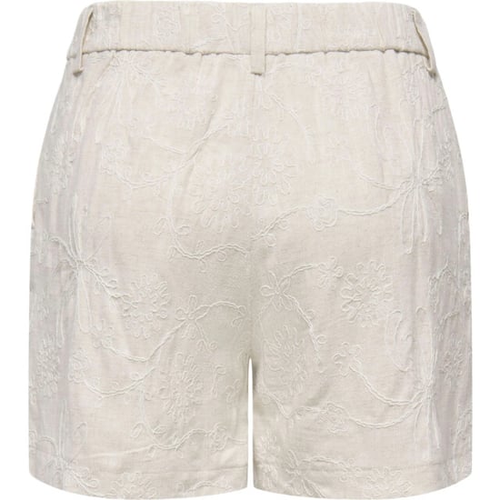 Only Onlsiesta hw linen bl emb shorts pnt moonbeam/w. t - Image 3