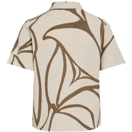 Vila Viprisilla ss shirt ecru dessin - Image 2