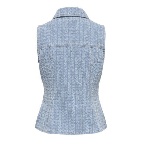 Only Onltylar sl dnm boucle waistcoat licht - Image 2