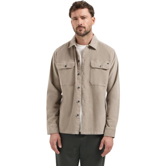 No Excess Overshirt buttons twill stretch clay - Image 3