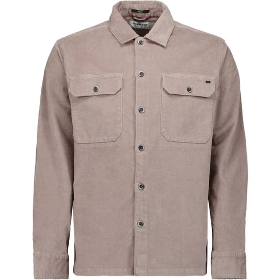 No Excess Overshirt buttons twill stretch clay - Image 4