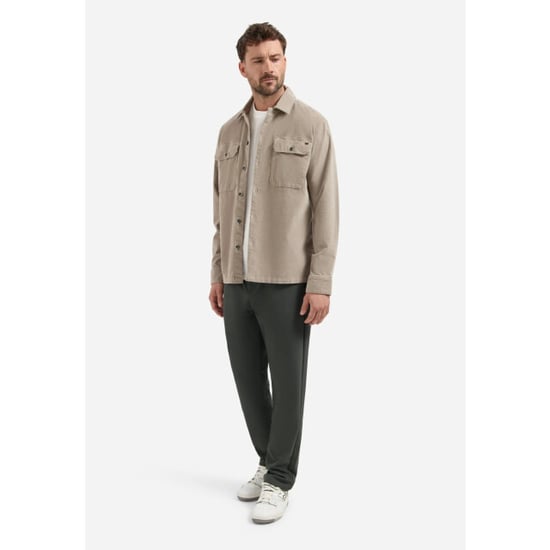 No Excess Overshirt buttons twill stretch clay - Image 5