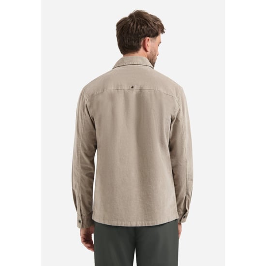No Excess Overshirt buttons twill stretch clay - Image 6
