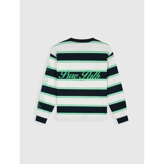 Pure Path Striped essence of life longsleeve tee off - Image 3