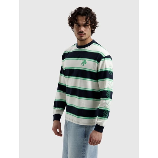 Pure Path Striped essence of life longsleeve tee off - Image 5