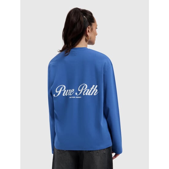 Pure Path Essence of life longsleeve tee faded cobalt - Image 6