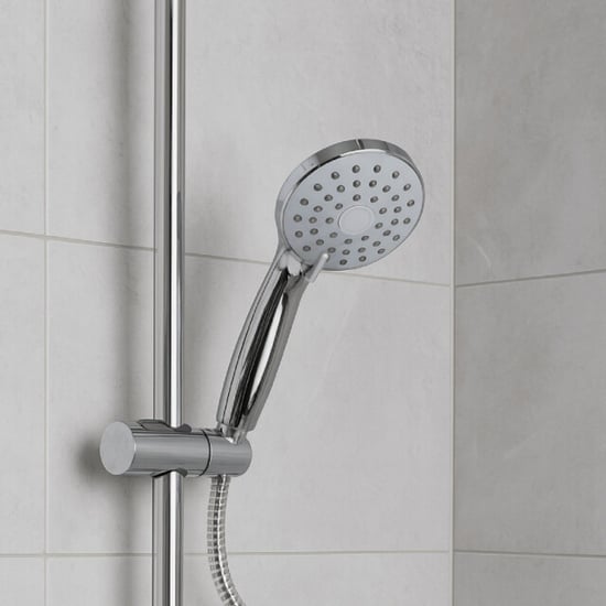 WDMT Douchekop met verstelbare douche stang & flexibele rvs doucheslang – 4 standen – - Image 2