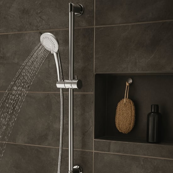 WDMT Douchekop met verstelbare douche stang & flexibele rvs doucheslang – 4 standen – - Image 4