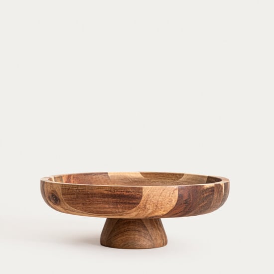 Casa di Elturo Fruitschaal nora op voet Ø30,5 cm – acaciahout – decoratieve serveerschaal - Image 5