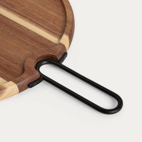 Casa di Elturo Acacia kaasplank livaro xl 40,5 cm met handvat & 2 kaasmessen – luxe - Image 4