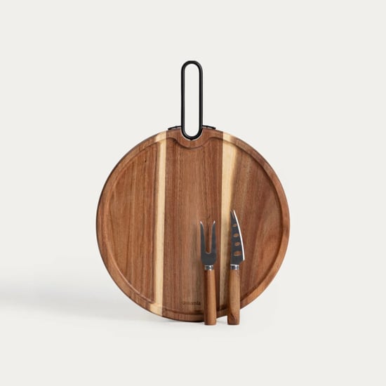 Casa di Elturo Acacia kaasplank livaro xl 40,5 cm met handvat & 2 kaasmessen – luxe - Image 5